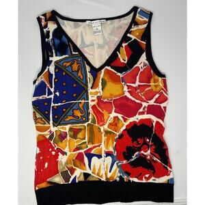 Peter Nygard Sleeveless Top Size Petites Small Pre-Owned in good condition